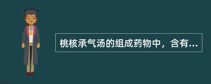 桃核承气汤的组成药物中，含有的方为