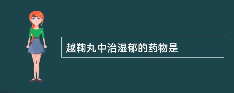 越鞠丸中治湿郁的药物是