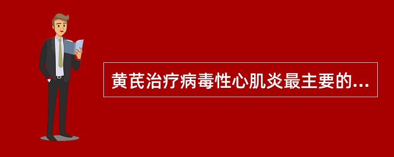黄芪治疗病毒性心肌炎最主要的药理作用为