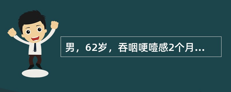 男，62岁，吞咽哽噎感2个月，人渐消瘦，临床高度怀疑食管癌。确诊的方法是（）