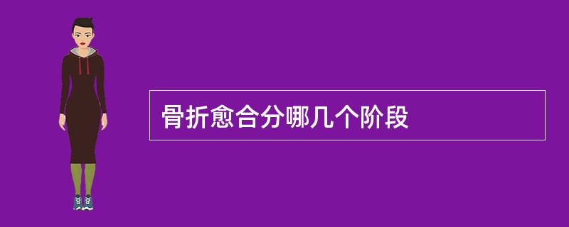 骨折愈合分哪几个阶段