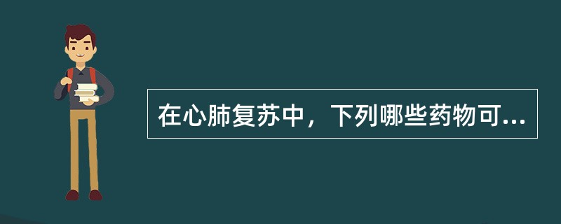 在心肺复苏中，下列哪些药物可从气管内给入 ( )