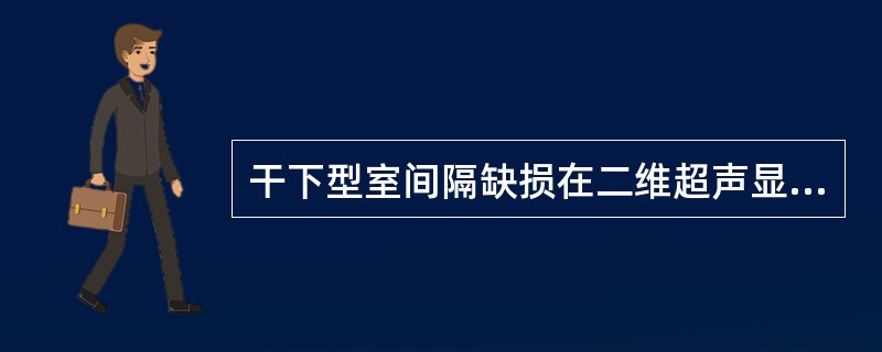 干下型室间隔缺损在二维超声显像检查时有什么表现（）