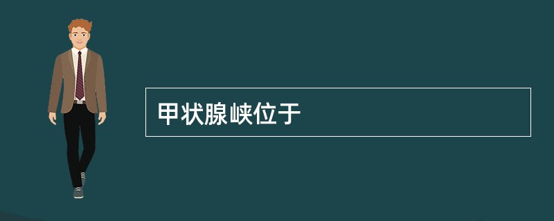 甲状腺峡位于