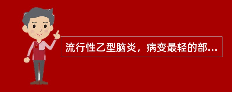 流行性乙型脑炎，病变最轻的部位是（）