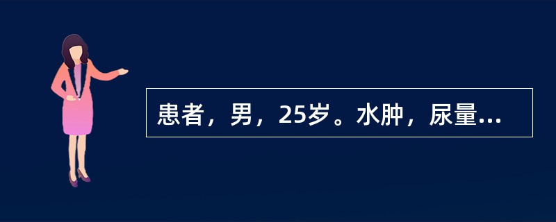 患者，男，25岁。水肿，尿量减少，血BUN30mmol/L，Cr500μmol/L，拟肾衰竭。下列哪项检查不能反映肾小管功能()