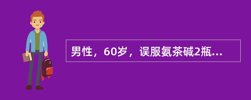 男性，60岁，误服氨茶碱2瓶8小时后，精神兴奋、躁动，少尿，体检：BP150／90mmHg，HR120次／分，律齐，血钾5.7mmol／L。最佳治疗方法是