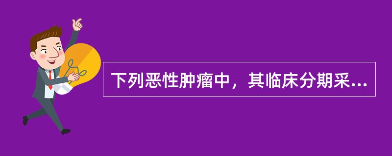 下列恶性肿瘤中，其临床分期采用TNM分期系统的有（）