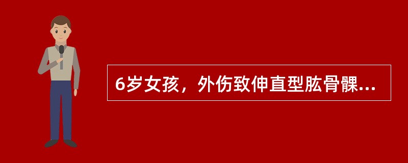 6岁女孩，外伤致伸直型肱骨髁上骨折，手法复位石膏外固定后5小时后出现手麻，主动活动障碍，手发凉，此时的治疗，应采取()