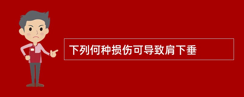 下列何种损伤可导致肩下垂