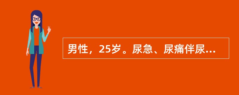 男性，25岁。尿急、尿痛伴尿道口脓性分泌物2天就诊。分泌物涂片检查发现白细胞内大量革兰阴性双球菌。诊断可明确为