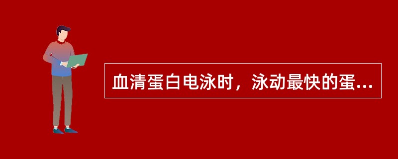 血清蛋白电泳时，泳动最快的蛋白是