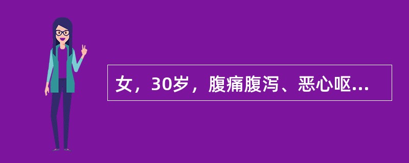 女，30岁，腹痛腹泻、恶心呕吐、皮肤瘙痒，影像检查如图，最佳诊断是()<img border="0" style="width: 175px; height: 13