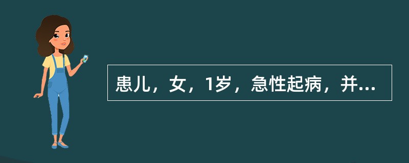 患儿，女，1岁，急性起病，并有高热，流涎，厌食。查体：咽部充血，咽腭悬雍垂、软腭等处可见2～4mm大小的疱疹，心肺（-），最可能的诊断是( )