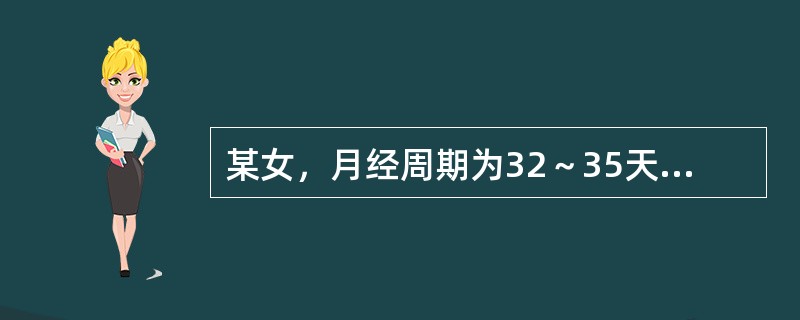 某女，月经周期为32～35天，经行量少，色紫黑有块，小腹胀痛拒按，舌正常，脉细涩。其治法是：（）