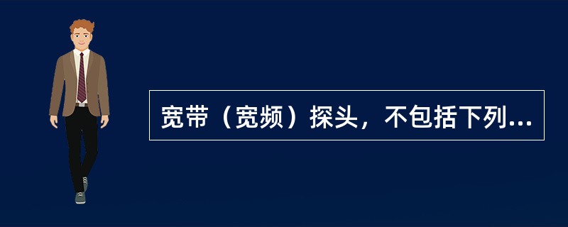 宽带（宽频）探头，不包括下列含义（）