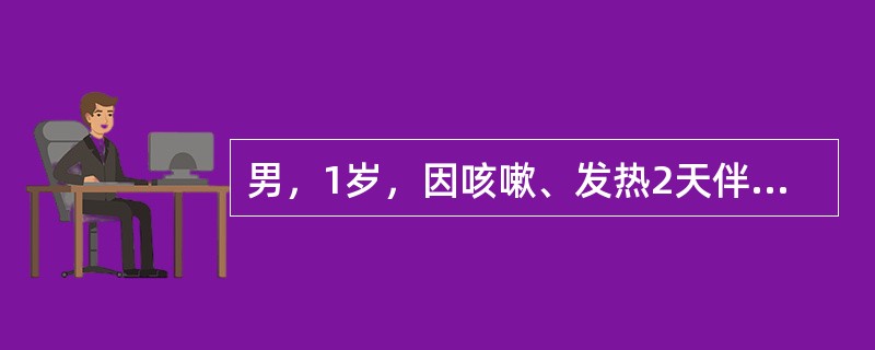 男，1岁，因咳嗽、发热2天伴晕厥2次入院。一天前患儿突发晕厥，当时面色苍白，双目凝视，四肢强直，呼之不应，伴尿失禁，持续2～3分钟自行缓解。今患儿哭闹后再次发作晕厥遂来院急诊。查体：T37.7℃，P1