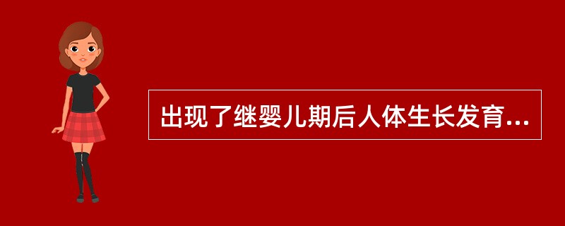 出现了继婴儿期后人体生长发育的第二个突增阶段是指