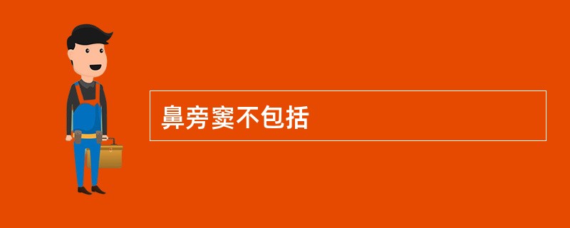鼻旁窦不包括