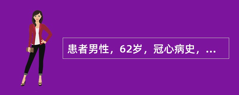 患者男性，62岁，冠心病史，突发胸痛不能缓解入院。图5-28系患者胸痛发作后1小时、24小时及3周的心电图记录，应诊断为<img border="0" style="