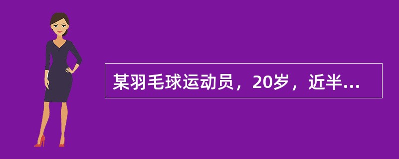 某羽毛球运动员，20岁，近半年来右肘部外侧疼痛，运动后加剧，检查时右肘外侧压痛，但肘关节功能正常。最可能的诊断为