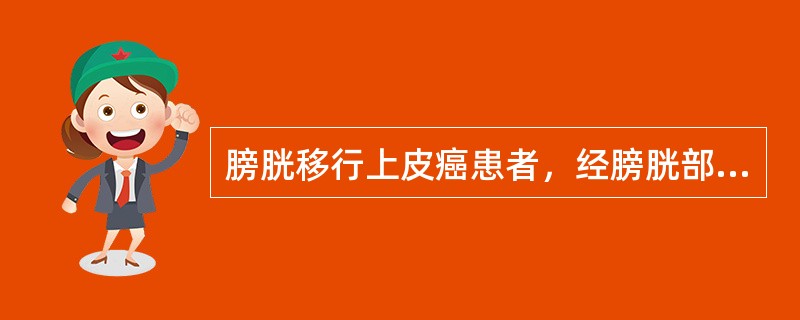 膀胱移行上皮癌患者，经膀胱部分切除术后进一步治疗应首选