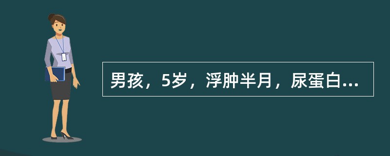 男孩，5岁，浮肿半月，尿蛋白(++++)，诊断为单纯性肾病，治疗应选用