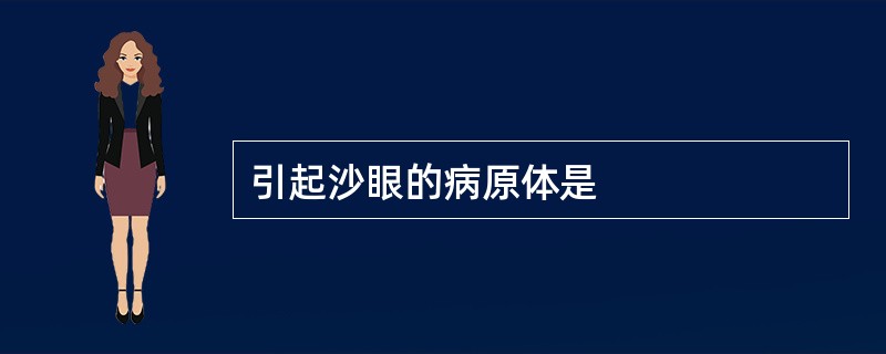 引起沙眼的病原体是