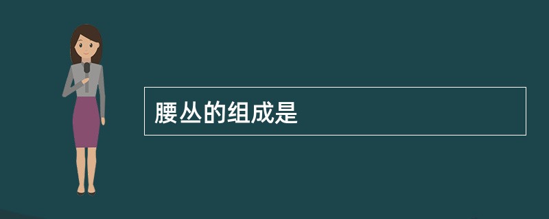 腰丛的组成是