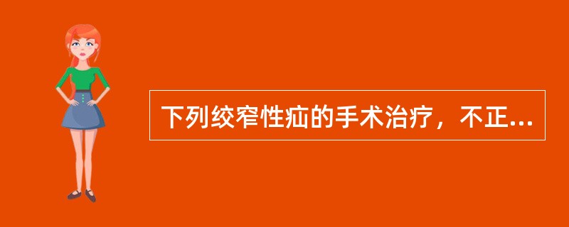 下列绞窄性疝的手术治疗，不正确的是