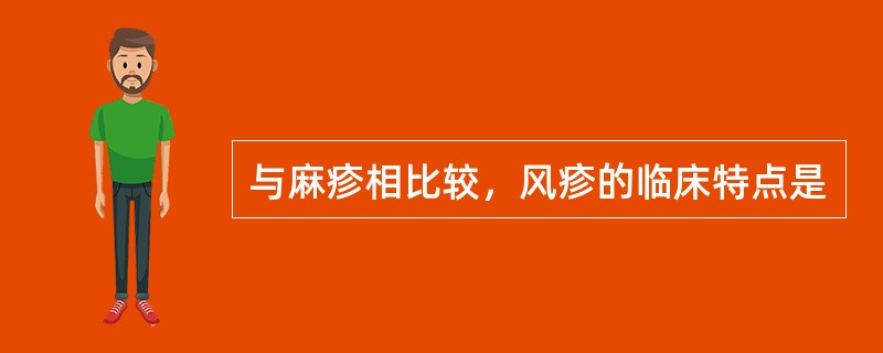 与麻疹相比较，风疹的临床特点是