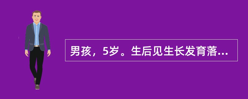 男孩，5岁。生后见生长发育落后，1岁独坐，2岁才能扶走，会叫爸爸、妈妈，视物困难。体检有白内障；肝肋下2cm，质硬，肝功能检查异常；半乳糖-1-磷酸尿苷转移酶活性完全缺失。下列哪项诊断成立 ( )