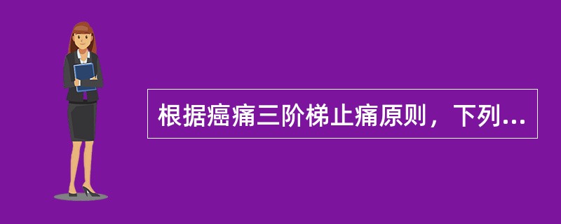 根据癌痛三阶梯止痛原则，下列给药方式不正确的是