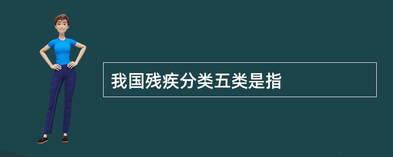 我国残疾分类五类是指