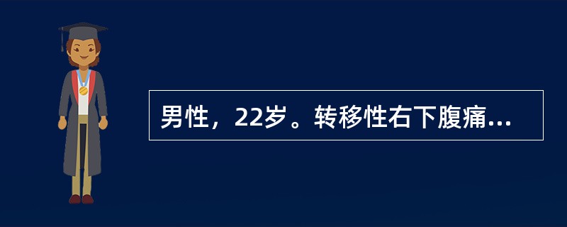 男性，22岁。转移性右下腹痛8小时，右下腹有固定的压痛点，临床诊断为急性阑尾炎，准备手术治疗。提示急性炎症的阑尾后位的特殊体征是