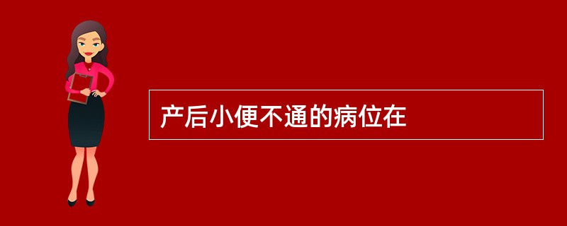 产后小便不通的病位在