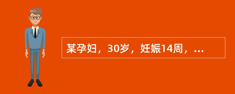 某孕妇，30岁，妊娠14周，外阴瘙痒、灼痛3日就诊，妇科检查见外阴抓痕明显，阴道