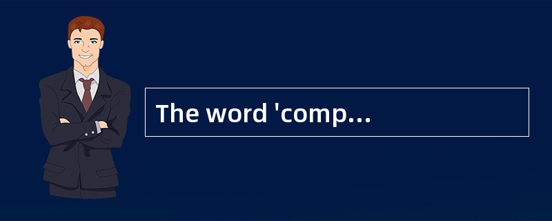 The word 'company' in the first paragrap