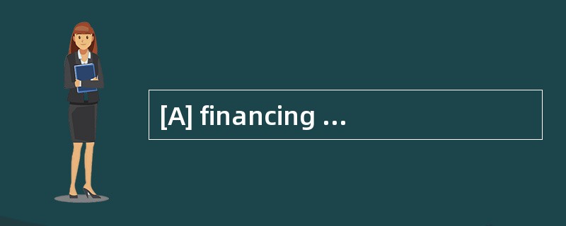 [A] financing [B] profiting [C] funding