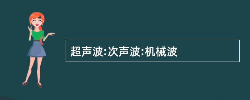 超声波:次声波:机械波