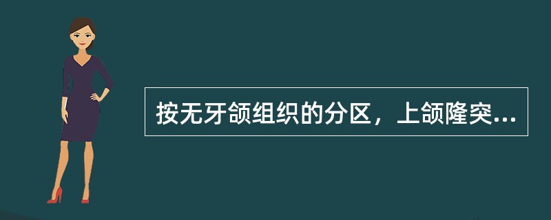 按无牙颌组织的分区，上颌隆突属于A、主承托区B、副承托区C、边缘封闭区D、缓冲区