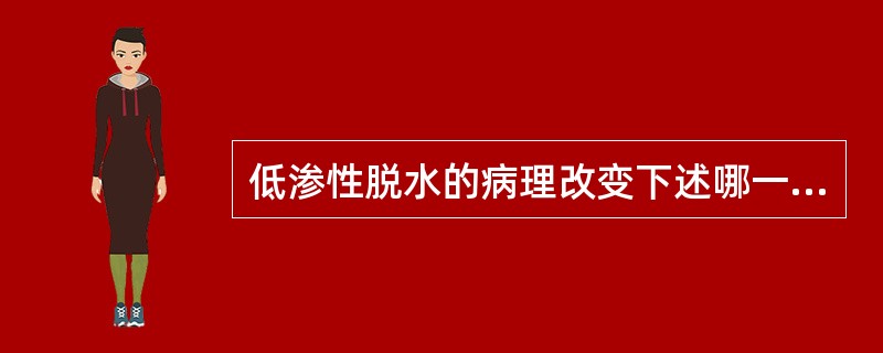 低渗性脱水的病理改变下述哪一项不正确