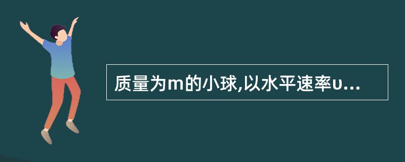 质量为m的小球,以水平速率υ0与静置于光滑桌面上、质量为M的斜面碰撞后竖直向上弹