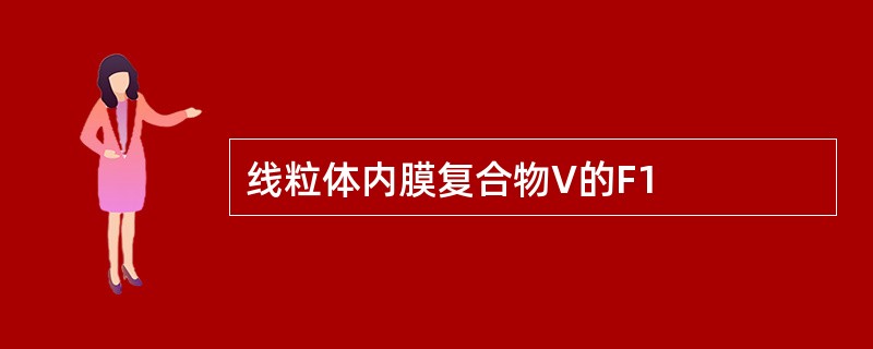 线粒体内膜复合物V的F1