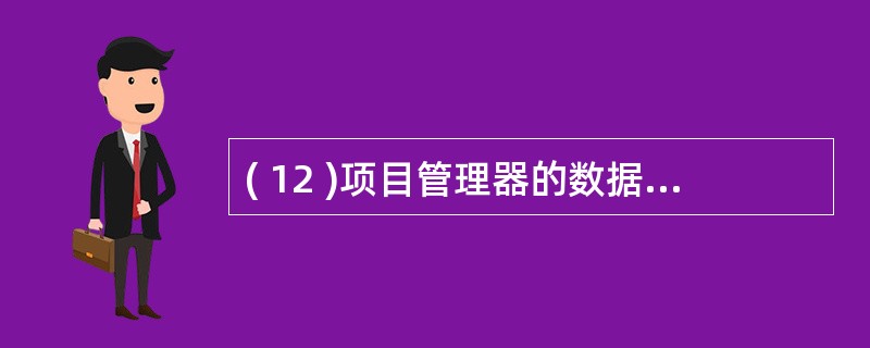 ( 12 )项目管理器的数据选项卡用于显示和管理数据库、查询、视图和 ( 12