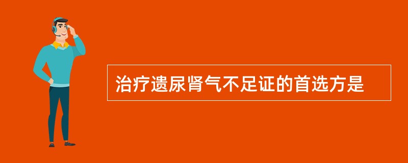 治疗遗尿肾气不足证的首选方是