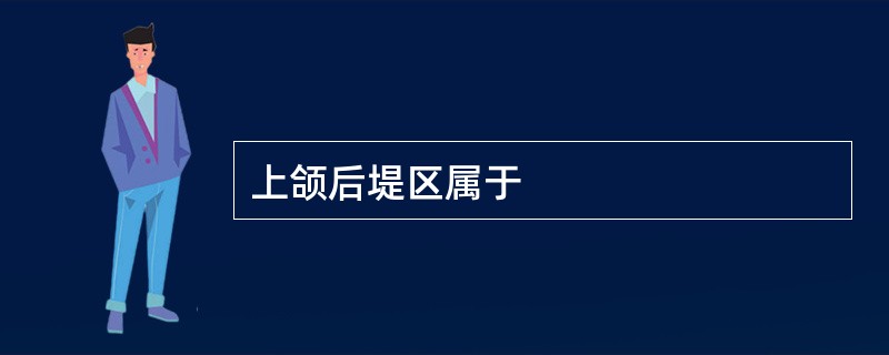 上颌后堤区属于