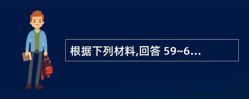 根据下列材料,回答 59~60 题: (共用题干)某妇,48岁,因反复阴道流血2