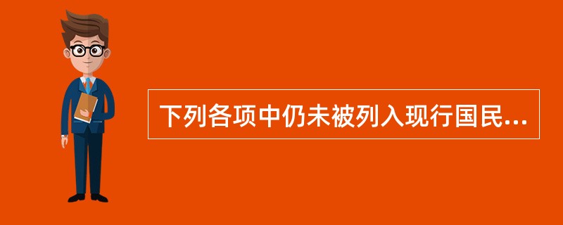 下列各项中仍未被列入现行国民经济生产统计范围的是( )。