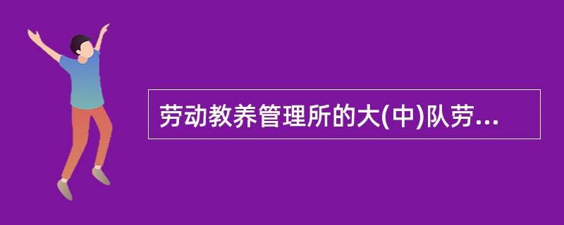 劳动教养管理所的大(中)队劳动教养人民警察实行岗位责任制,对劳动教养人员实行直接